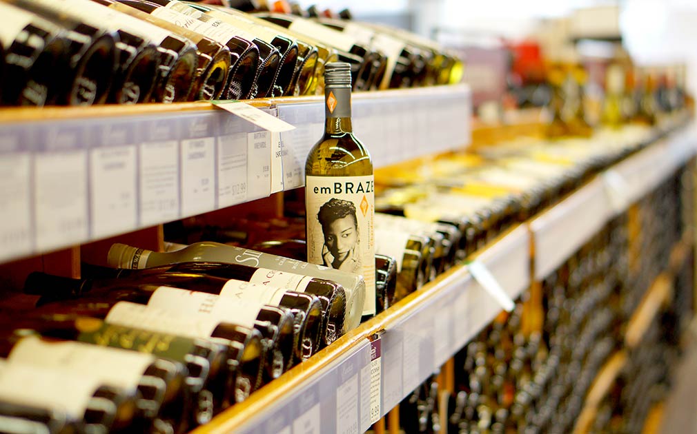 Caraluzzi's Wine and Spirits Wine Section