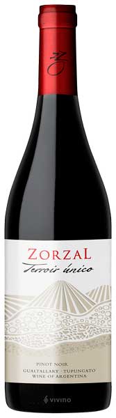 Zorzal 'Terroir Unico' Pinot Noir Tupungato 2017
