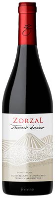 Zorzal Terroir Unico Pinot Noir Tupangato 2017