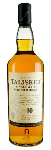 Talisker 10 year single malt whiskey